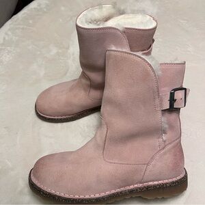 Birkenstock Uppsala pink moto boots 38 no insoles